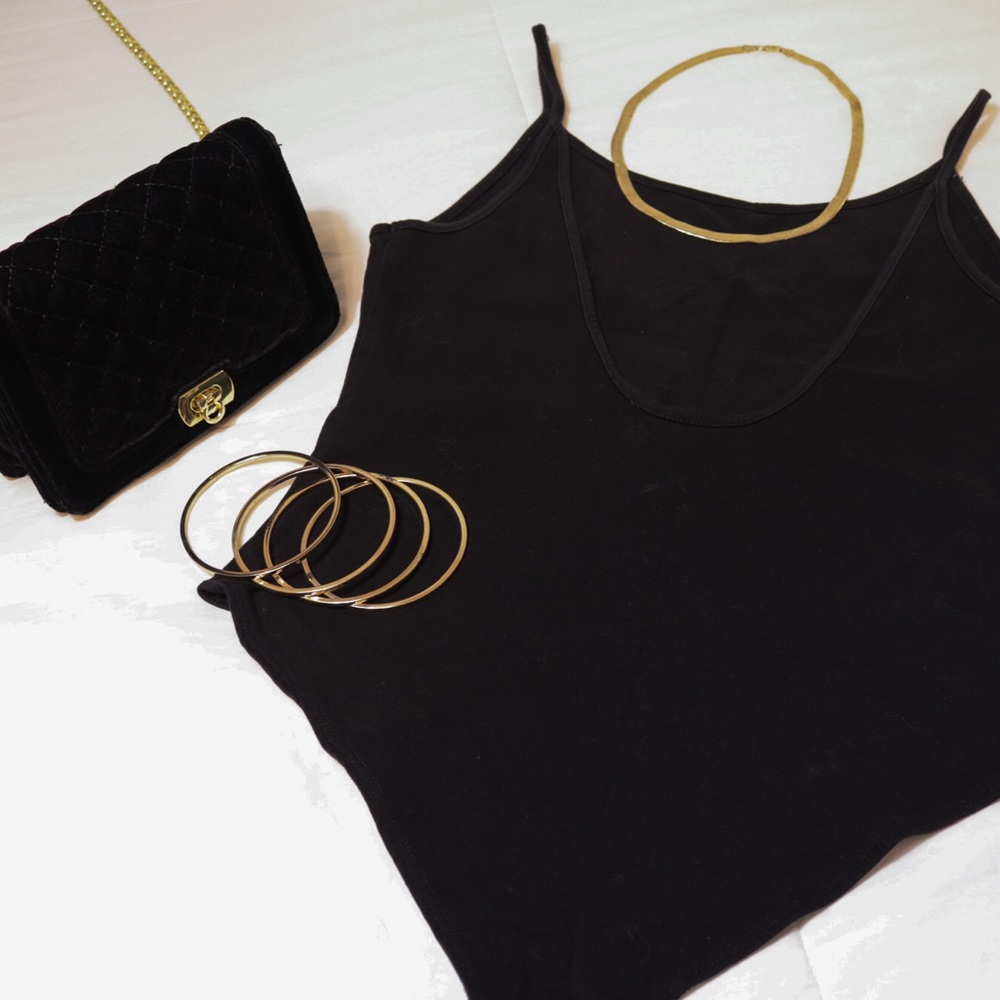 F21 Black Bodysuit